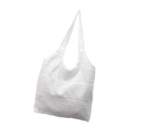 Styles coréens Sac à main pour femmes Grande capacité Sac à bandoulière Simple Sac à main Shopping Trajets Femmes Épaule élégante Féminin Cordelettes avec Grande Capacité Aisselle, beige
