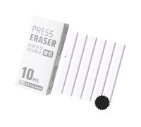 Styles de clics pratiques stylo gomme construction en plastique pointe de précision pour les tâches de correction détaillées outil d ' effacement à bouton-poussoir rétractable papeterie
