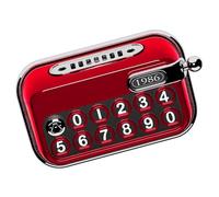 Styles De Machine À Écrire Carte Stationnement Temporaire Pour Tableau Bord Voiture D'immatriculation Téléphone Avec Aromathérapies Ornement Intérieur Voiture Unique