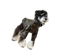 Styles de Motards à la Mode Manteau pour Chien durabilité Vestes en Cuir pour Animaux de Compagnie en Polyester Costume pour Animaux de Compagnie pour Tenue décontractée et Voyage Vestes pour Chiots
