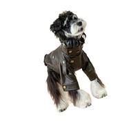 Styles de Motards à la Mode Manteau pour Chien durabilité Vestes en Cuir pour Animaux de Compagnie en Polyester Costume pour Animaux de Compagnie pour Tenue décontractée et Voyage Vestes pour Chiots