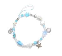 Styles De Plage À La Mode Accessoire Mobile Fait À La Main Perles Téléphone Portable Lanière Coquillages Conque Étoile Poisson Porte-clés Charme Plage Vacances Téléphone Bijoux