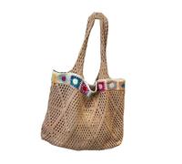 Styles élégants sac à bandoulière avec design creux en tricot crochet sacs de plage grand sac à main pour femmes mode portefeuille grande capacité
