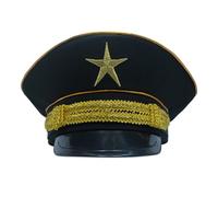 Styles Patrol Chapeau de patrouille Doublure légère en polyester Chapeau d'officier de police Chapeau de bal d'événement Cosplay Jeu de rôle essentiel Costume de police