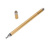Stylet 2 en 1 Haute Précision à Réponse Rapide avec Coque de Protection, Stylet Numérique pour Téléphone Portable, Tablette, Bloc-Notes (Gold)