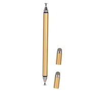 Stylet 2 en 1 pour écran à réponse Rapide, Haute précision, avec Couvercle de Protection, pour téléphones Portables, tablettes, Bloc-Notes (Or)