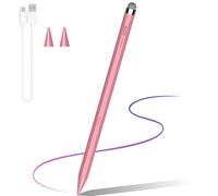 Stylet 2 en 1 pour tablette Fire Max 11 Table Fire HD 10 - Stylet pour écran tactile Honor Pad 10/ X8a/MagicPad 2/Xiaomi Pad 7/6/PRO/Redmi PadSE - Rose