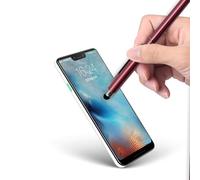 Stylet 2 en 1 pour Tablette PC et Smartphone Rouge