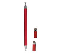 Stylet 2 en 1, Stylet pour écran Tactile à réponse Rapide de Haute précision avec Couvercle de Protection pour téléphones Mobiles, tablettes, Bloc-Notes (Rouge)