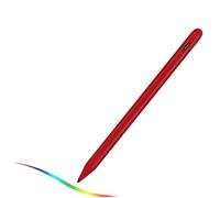 Stylet 2020 pour iPad 8e génération 10,2" avec rejet de paume Type C Charge 1,5 mm Pointe fine remplaçable Compatible avec Apple Pencil pour iPad 25,9 cm 8e génération, Rouge