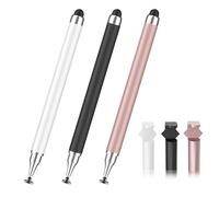 Stylet 3 en 1 pour iPad, iPhone, écran tactile, haute précision et sensibilité, compatible avec iPad/tablettes Android, ordinateurs portables, compatible avec tous les appareils à écran tactile