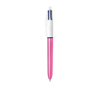 Stylet 4 couleurs brillant 1 mm avec corps rose métallisé Bic 982875