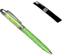 Stylet À Écran Tactile Capacitif 2-En-1 Et Stylo À Bille Avec Cristaux Swarovski. Recharge Gratuite Pour Un Stylo (Citron Vert)[STY9130868]
