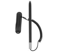 Stylet à Ressort Rétractable Noir en Aluminium pour Écran Tactile | Stylet pour Tablette A16, Pointe Douce Précise, Support Intégré et Longueur Réglable