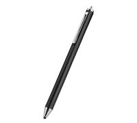 Stylet à Tête en Tissu, Stylo à écran Tactile en Alliage D'aluminium pour Tab///Xiaomi Tablette Téléphone Smartphone Stylo Tactile avec Tête Souple(Le Noir)