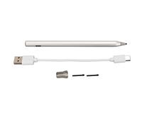 Stylet Actif pour écran Tactile 4096 Crayon Tactile numérique Sensible à la Pression Arrêt Automatique 5 V 200 mA Longue durée de Vie du Pack d'énergie Noir pour Extérieur Pro (Argent)