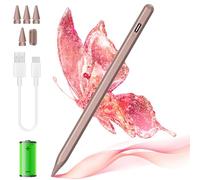Stylet capacitif à 7 pointes pour iPad 2018-2023, compatible avec iPad 10/9/8/7e génération, iPad Mini 6/5, iPad Air 3-5, iPad Pro 11"/12,9", iPad capacitif à 7 pointes Rose rouge