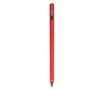 Stylet Capacitif, Pointe en Cuivre, Batterie au Lithium 140 MAh, Entrée 5 V 0,2 A, Stylet à éCran Tactile, Bon éQuilibre pour Les TéLéPhones Intelligents (Rouge)
