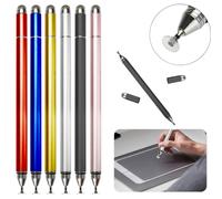 Stylet capacitif pour écrans tactiles, haute sensibilité et glisse fluide, pointes remplaçables, compatible avec les appareils Apple et Android,
