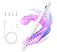 Stylet Capacitif Pour Ipad 2018-2023,Compatible Avec Ipad 10/9/8/7/6th,Ipad Mini 6/5th,Ipad Air 4/3th,Ipad Pro 11""/12,9"",Stylet Capacitif Avec 4 Pointes De Rechange (Charge Rapide)