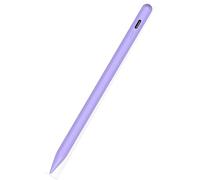 Stylet capacitif universel pour Samsung Galaxy Tab A7/A8/A9/A9 Plus/A11/iPad, iPhone, Android/iOS/Windows, outil d'écriture/dessin, sensibilité à la pression, embouts remplaçables (violet)