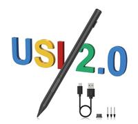 Stylet Chromebook USI 2.0 USI 2.0 pour Chromebook & Amazon Fire Max 11, tablette Googel Pixel, Lenovo Chromebook Duet, ASUS, HP, Acer, niveau de pression 4096, magnétique, charge rapide USB-C USI 2.0