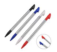 Stylet Coloré Pour Écran Tactile, Stylo Rétractable, En Plastique Et En Acier Inoxydable, Pour 3ds Ll, 4 Couleurs, 4 Pièces