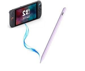 Stylet compatible avec Nintendo Switch 1/2/OLED, pour table Amazom Max 11, HD 10, nouveau modèle amélioré, crayon d'écriture précise, charge rapide, mise en veille automatique, bouton marche/arrêt