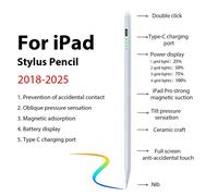 Stylet Crayon Apple Pour Ipad A16 Air 11 5 4 Pro 11e 13 12.9 M4 M3 M2 Stylos 10 9 10e 9e Génération Mini 7 6 2025 Stylo Tactile
