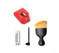Stylet de rechange AT-VMN95E pour platine audio-Technica AT-LP120X-USB compatible avec plusieurs modèles de cartouches VMN95 (rouge)