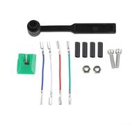 Stylet de rechange pour cartouche Audio-Technica AT95E, pointe elliptique avec brosse et fils, compatible avec platine AT-LP120-USB, kit d'aiguilles vertes pour tourne-disque vinyle