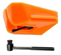 Stylet de rechange pour cartouche Audio-Technica VM95E - Aiguille à pointe elliptique pour tourne-disque USB AT-LP120X - Pointe orange avec brosse de nettoyage
