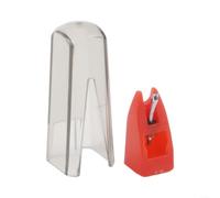 Stylet de rechange pour cartouche Ortofon OM Super Turnplatine, ABS de haute qualité et aiguille en métal, performance sonore améliorée et design pour une lecture audio précise (rouge)