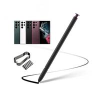Stylet de rechange pour Galaxy S22 Ultra (sans Bluetooth) pour Samsung Galaxy S22 Ultra 5G Stylet de rechange + embouts (Noir)