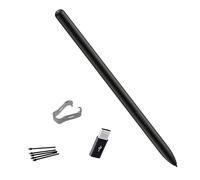 Stylet de rechange pour Samsung Galaxy Tab S9 Ultra S sans Bluetooth + Pointes + Pointes + Aiguille convertisseur de type C Noir