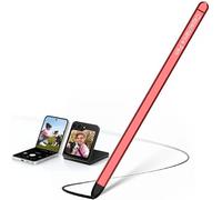 Stylet de Remplacement pour Samsung Galaxy Z Fold 3 Fold Edition, stylos Fin en métal, Pointe en Silicone pour écran Tactile pour Tablette Galaxy-Rouge