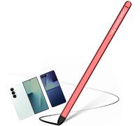 Stylet de Remplacement pour Samsung Galaxy Z Fold 7 Fold Edition, stylos Fin en métal, Pointe en Silicone pour écran Tactile pour Tablette Galaxy-Rouge