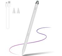 Stylet double pointe 2 en 1 pour Fire Max 11, stylet AMZ Fire HD 10 Table HD 8/7, stylet pour écran tactile (blanc)