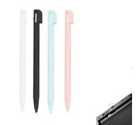 Stylet DS，4PCS Stylets Tactiles pour NDS, 3DS Lite, DSL, NDSL - Accessoires de Jeu Précis et Durables en 4 Couleurs (Noir, Blanc, Rose, Bleu) pour Une Expérience de Jeu Personnalisée