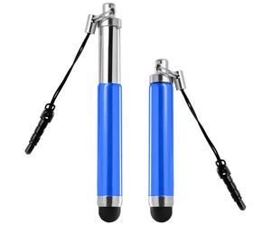 Stylet écran rétractable jack 3.5mm universel Bleu