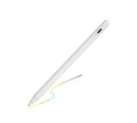 Stylet électronique pour iPad 5e génération 9,7" 2017, stylet capacitif actif rechargeable de type C compatible avec Apple iPad 5e génération 9,7", bon sur iPad, stylos à dessin pour iPad, blanc