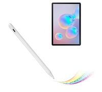 Stylet électronique pour Samsung Galaxy Tab S6 Lite Crayon capacitif actif compatible avec les stylets Samsung Galaxy Tab S6 Lite Stylo rechargeable type C Blanc
