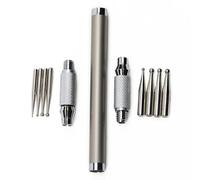 Stylet en acier à double pointe double pointe pour le traçage et la sculpture du cuir