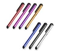 Stylet Fin Aluminium x5 pour Huawei P30 Pro Smartphone Tablette Ecrire Universel Lot de 5 (Noir)