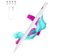 Stylet magnétique de Type C pour écran Tactile - Haute précision et sensibilité - Compatible avec Samsung/Huawei//Lenovo/Mi/Vivo et Autres Smartphones et tablettes Android - Blanc