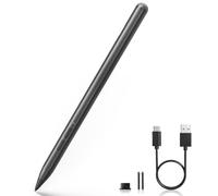 Stylet Microsoft Surface, 4096 Niveaux Pression, Inclinaison & Rejet de Paume, Magnétique, Charge Rapide 1H, Surface Pro 11/10/9/8/7/6/5/4/3/X, Go 4/3/2/1, Laptop 6-1, Studio, Book 3/2/1 (Gris)