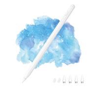 Stylet MoKo pour Écran Tactile Android,Rechargeable Stylet pour Tablette Samsung Galaxy Tab A9+/Lenovo/Huawei/Vivo/Xiaomi et Autres Smartphones et Tablettes Android,Stylo Actif à Pointe Fine, Blanc
