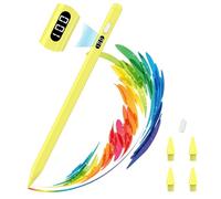 Stylet MoKo pour iPad 2018-2025,Stylet USB-C à Charge Rapide avec Écran LED et Sensibilité à L'inclinaison pour Apple iPad A16/11/10/9/8/7/6,Air 7/6/5/4/3/M3/M2,Pro 13"/12,9"/11"/M4,Mini 7/6/5, Jaune