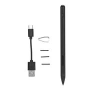 Stylet Ordinateur Portable Stylet Rechargeable MPP 2.0 Inclinaison Active Stylo avec 4096 Sensibilité à la Pression Attache d'aspiration magnétique Pinds remplaçables (Schwarz)
