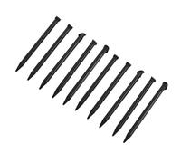 Stylet Portable pour écran Tactile, 10 Pièces, pour Console New 3DSXL, Noir et Blanc, Paquet de 10 (Black)